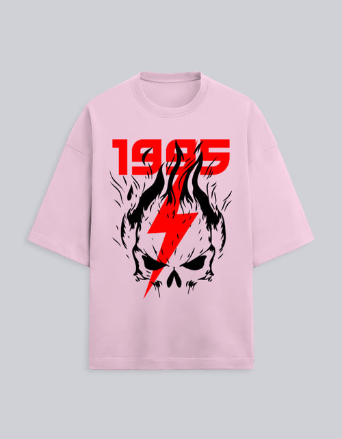 Sugardrip Souled unisex oversized terry tee, back print graphic, Bright Terry collection